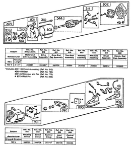 Electric Starter And Starter Diagram and Parts List for 170400-0194-XX  Briggs and Stratton Engine